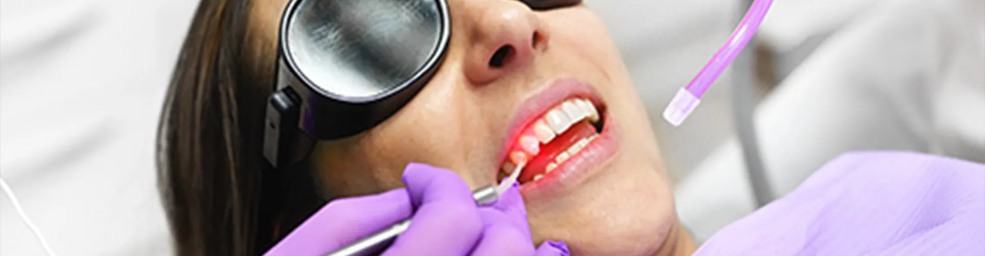 A patient getting laser treament.